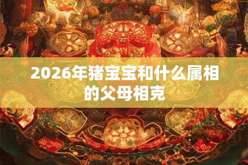 2026年猪宝宝和什么属相的父母相克