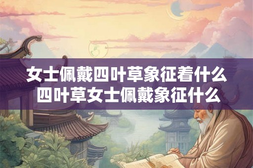 女士佩戴四叶草象征着什么 四叶草女士佩戴象征什么