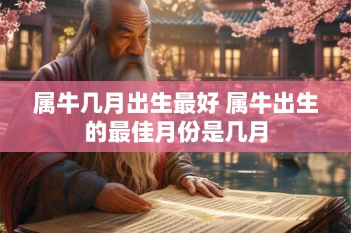 属牛几月出生最好 属牛出生的最佳月份是几月