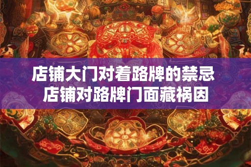 店铺大门对着路牌的禁忌 店铺对路牌门面藏祸因