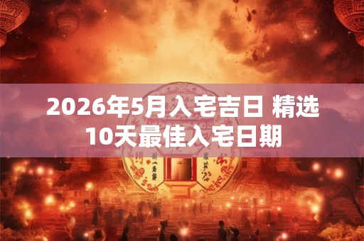2026年5月入宅吉日 精选10天最佳入宅日期 2026年5月入宅吉日 精选10天最佳入宅日期
