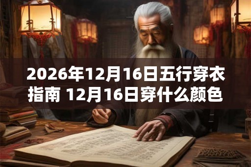 2026年12月16日五行穿衣指南 12月16日穿什么颜色的衣服