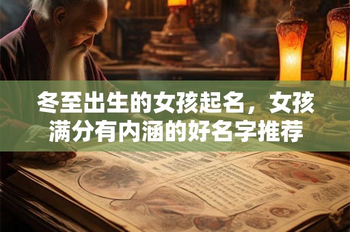 冬至出生的女孩起名，女孩满分有内涵的好名字推荐
