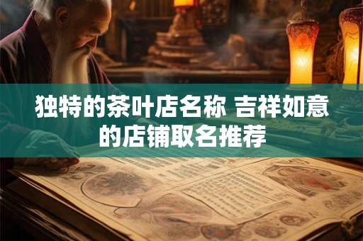 独特的茶叶店名称 吉祥如意的店铺取名推荐 独特的茶叶店名称 吉祥如意的店铺取名推荐
