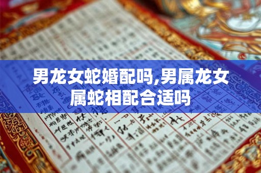 男龙女蛇婚配吗,男属龙女属蛇相配合适吗 男龙女蛇婚配吗,男属龙女属蛇相配合适吗
