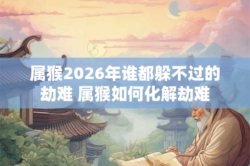 属猴2026年谁都躲不过的劫难 属猴如何化解劫难
