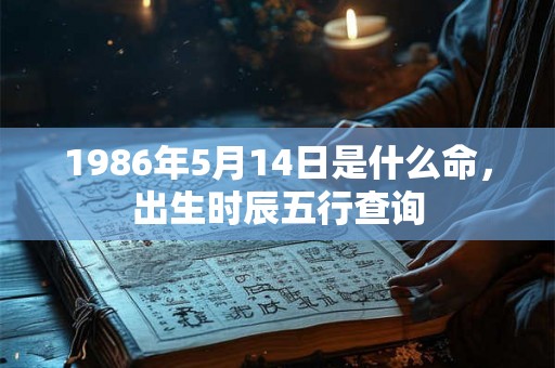 1986年5月14日是什么命，出生时辰五行查询