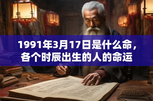 1991年3月17日是什么命,各个时辰出生的人的命运 1991年3月17日是什么命,各个时辰出生的人的命运
