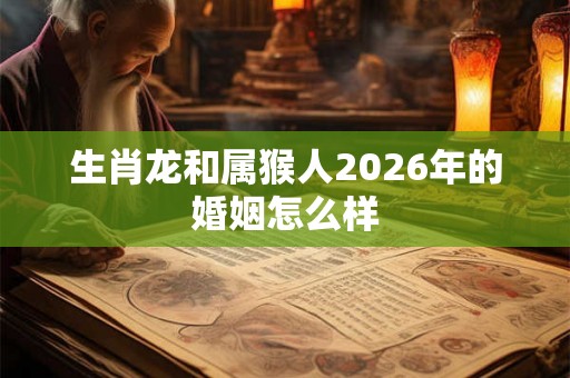 生肖龙和属猴人2026年的婚姻怎么样