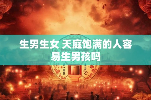 生男生女 天庭饱满的人容易生男孩吗