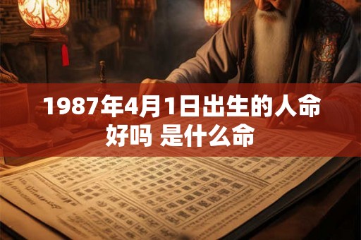 1987年4月1日出生的人命好吗 是什么命