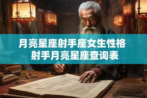 月亮星座射手座女生性格 射手月亮星座查询表 月亮星座射手座女生性格 射手月亮星座查询表