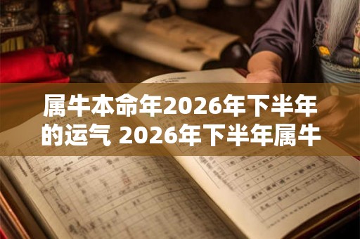 属牛本命年2026年下半年的运气 2026年下半年属牛的运势如何 属牛本命年2026年下半年的运气 2026年下半年属牛的运势如何