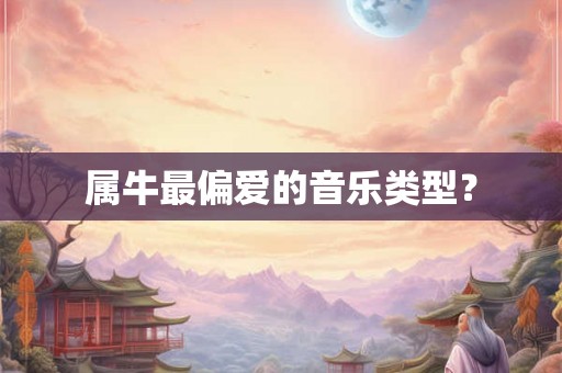属牛最偏爱的音乐类型？