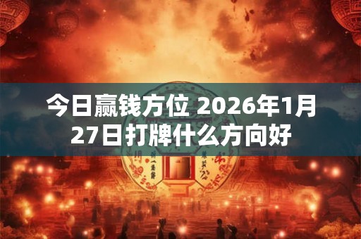 今日赢钱方位 2026年1月27日打牌什么方向好 今日赢钱方位 2026年1月27日打牌什么方向好