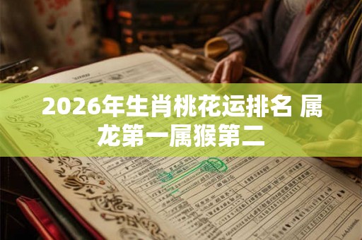 2026年生肖桃花运排名 属龙第一属猴第二
