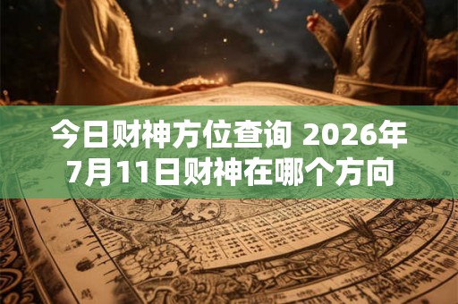 今日财神方位查询 2026年7月11日财神在哪个方向