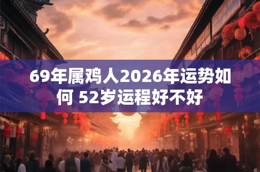69年属鸡人2026年运势如何 52岁运程好不好