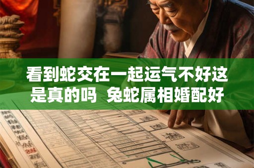 看到蛇交在一起运气不好这是真的吗  兔蛇属相婚配好不好