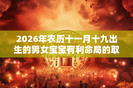 2026年农历十一月十九出生的男女宝宝有利命局的取名