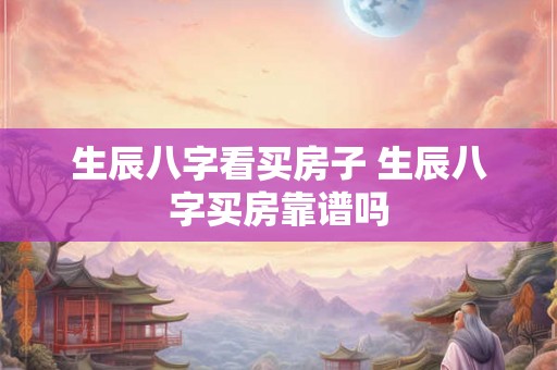 生辰八字看买房子 生辰八字买房靠谱吗