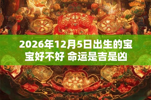 2026年12月5日出生的宝宝好不好 命运是吉是凶 2026年12月5日出生的宝宝好不好 命运是吉是凶