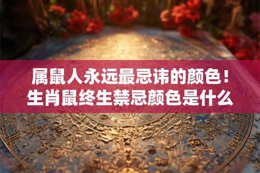 属鼠人永远最忌讳的颜色！生肖鼠终生禁忌颜色是什么