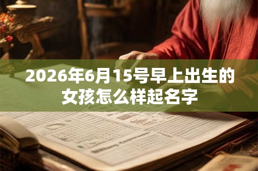2026年6月15号早上出生的女孩怎么样起名字