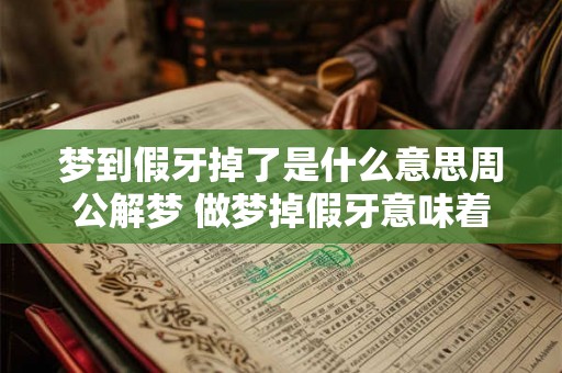 梦到假牙掉了是什么意思周公解梦 做梦掉假牙意味着什么