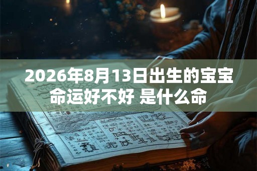 2026年8月13日出生的宝宝命运好不好 是什么命
