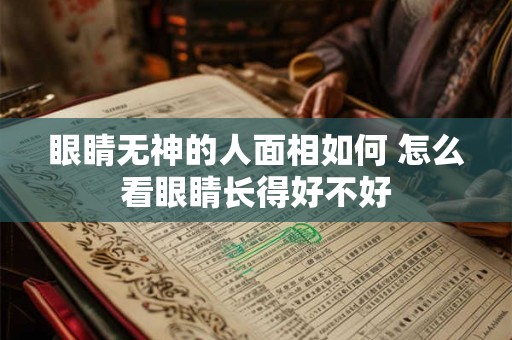眼睛无神的人面相如何 怎么看眼睛长得好不好
