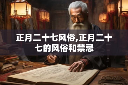 正月二十七风俗,正月二十七的风俗和禁忌 正月二十七风俗,正月二十七的风俗和禁忌