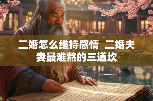 二婚怎么维持感情  二婚夫妻最难熬的三道坎