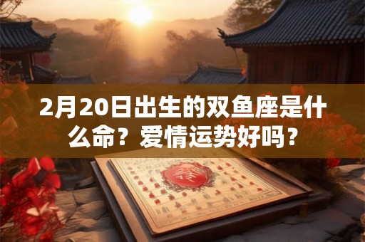 2月20日出生的双鱼座是什么命？爱情运势好吗？