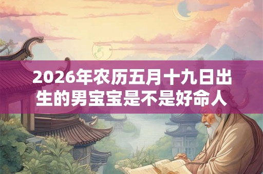 2026年农历五月十九日出生的男宝宝是不是好命人