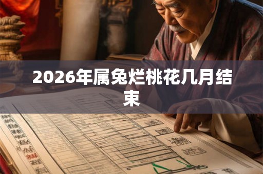 2026年属兔烂桃花几月结束