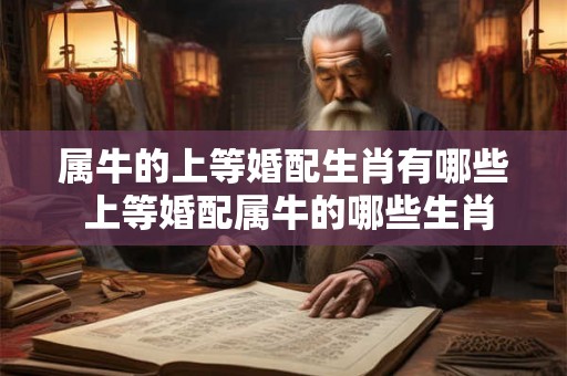 属牛的上等婚配生肖有哪些 上等婚配属牛的哪些生肖