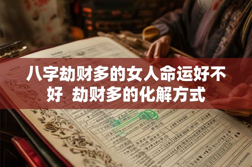 八字劫财多的女人命运好不好  劫财多的化解方式