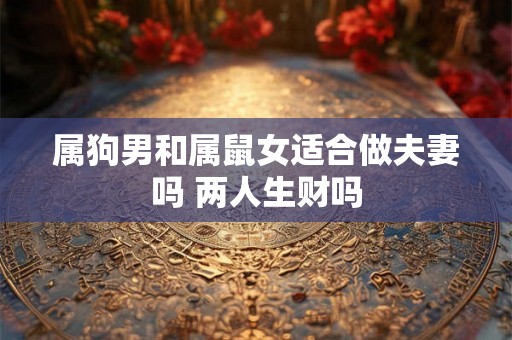属狗男和属鼠女适合做夫妻吗 两人生财吗 属狗男和属鼠女适合做夫妻吗 两人生财吗