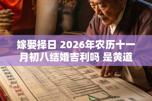 嫁娶择日 2026年农历十一月初八结婚吉利吗 是黄道吉日吗