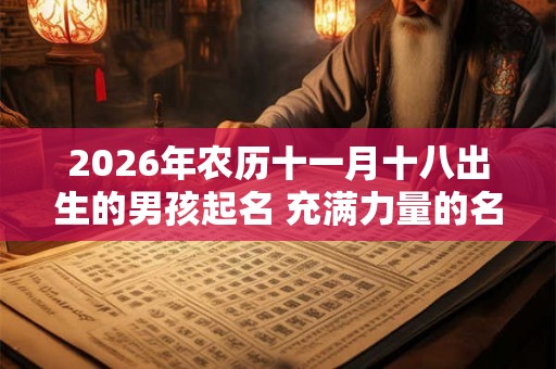 2026年农历十一月十八出生的男孩起名 充满力量的名字精选