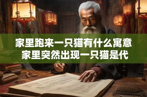 家里跑来一只猫有什么寓意 家里突然出现一只猫是代表什么意思