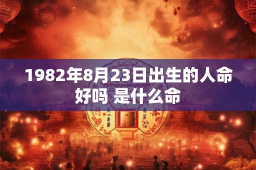 1982年8月23日出生的人命好吗 是什么命 1982年8月23日出生的人命好吗 是什么命
