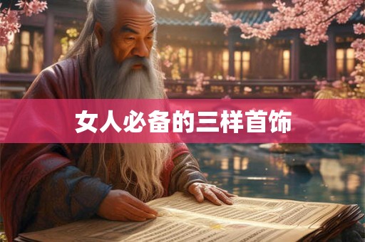 女人必备的三样首饰