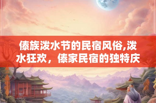 傣族泼水节的民宿风俗,泼水狂欢，傣家民宿的独特庆典
