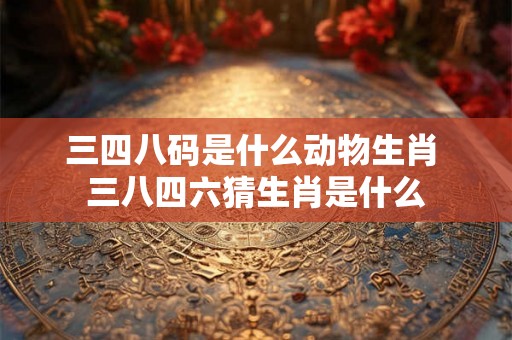 三四八码是什么动物生肖 三八四六猜生肖是什么