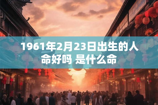 1961年2月23日出生的人命好吗 是什么命