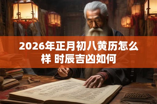 2026年正月初八黄历怎么样 时辰吉凶如何