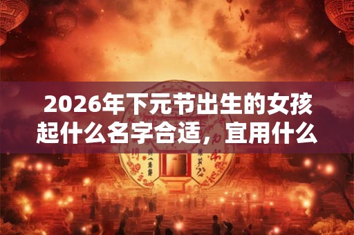 2026年下元节出生的女孩起什么名字合适,宜用什么字 2026年下元节出生的女孩起什么名字合适,宜用什么字
