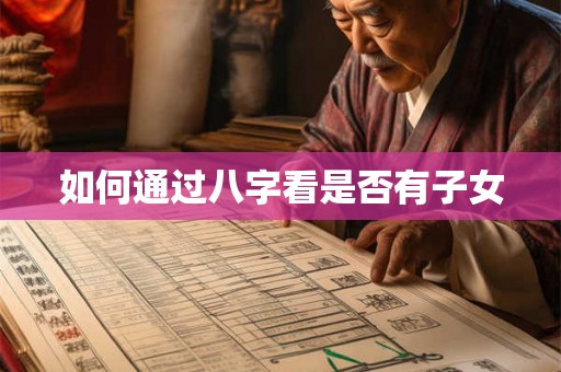 如何通过八字看是否有子女 如何通过八字看是否有子女